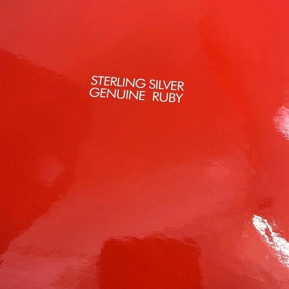 ELLE Sterling Silver Double Strand Necklace - Amazonite & Ruby, 16-18" - Picture 6 of 17